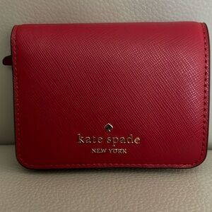 Kate Spade bifold wallet RED